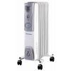 7 Fin 1500W Oil Filled Radiator, White With Timer