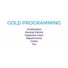 Gold Programming Including Header, Clerks, Departments & Keyboard