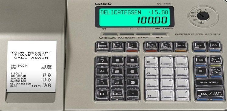 Casio ses100 cash register shop